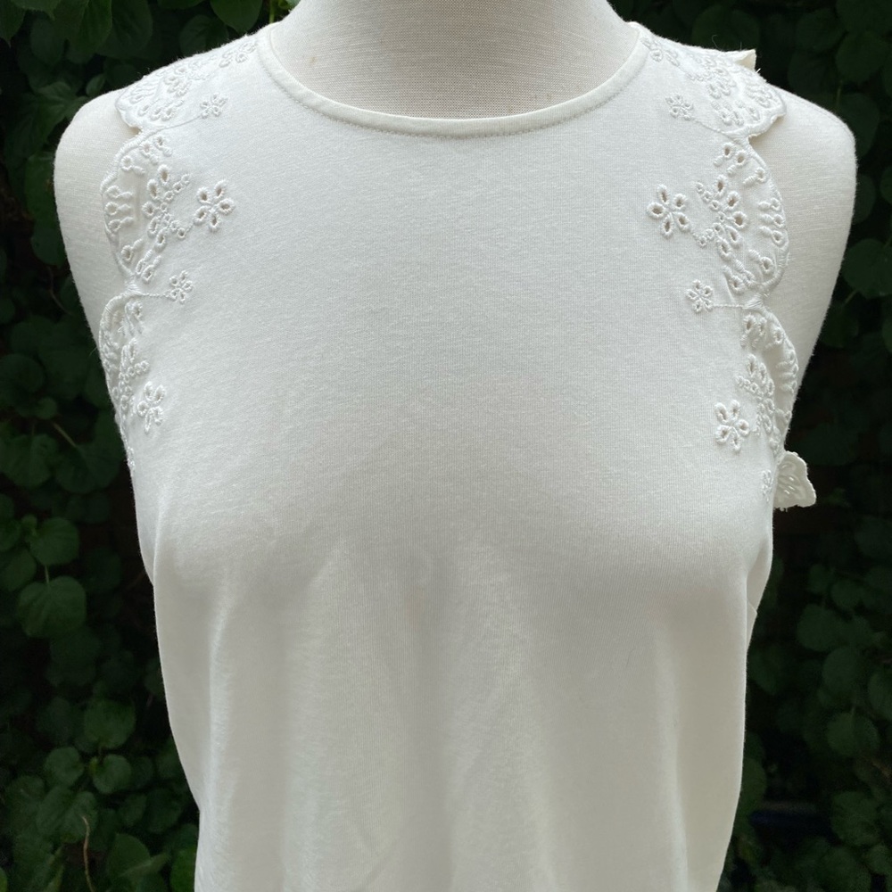 white J crew dress